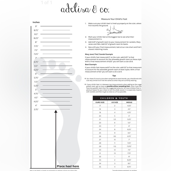 Adelisa & Co Children’s Leather Mary Jane’s Like-New - Picture 12 of 12